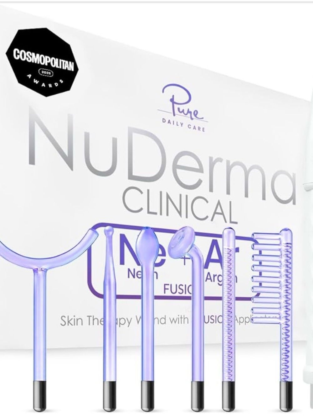 NuDerma Clinical Skin Therapy Wand - White